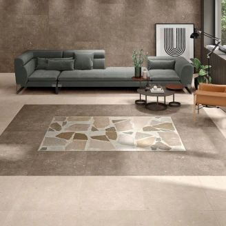 Gulvflis <strong>Glamstone</strong>  Beige Matt 75x75 cm